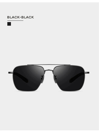 CAPONI Polarized Men Sunglasses Seiko Pure Titanium Photochromic Outdoor Driving Shades UV400 Original Brand Sun Glasses BS50004