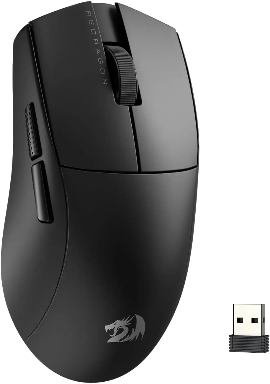 Redragon M916 trådløs gamermus, 49G ultralet 8K DPI 2.4G trådløs gamingmus med ergonomisk, naturligt greb