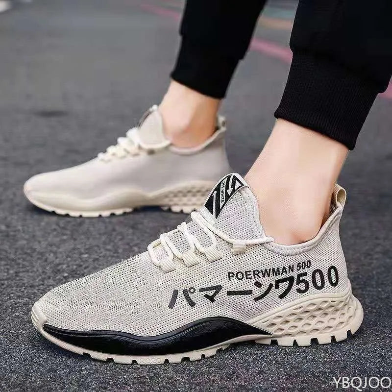 2025 grande taille printemps et automne nouveau respirant léger décontracté chaussures pour hommes Niche tendance polyvalent plat sport chaussures pour hommes