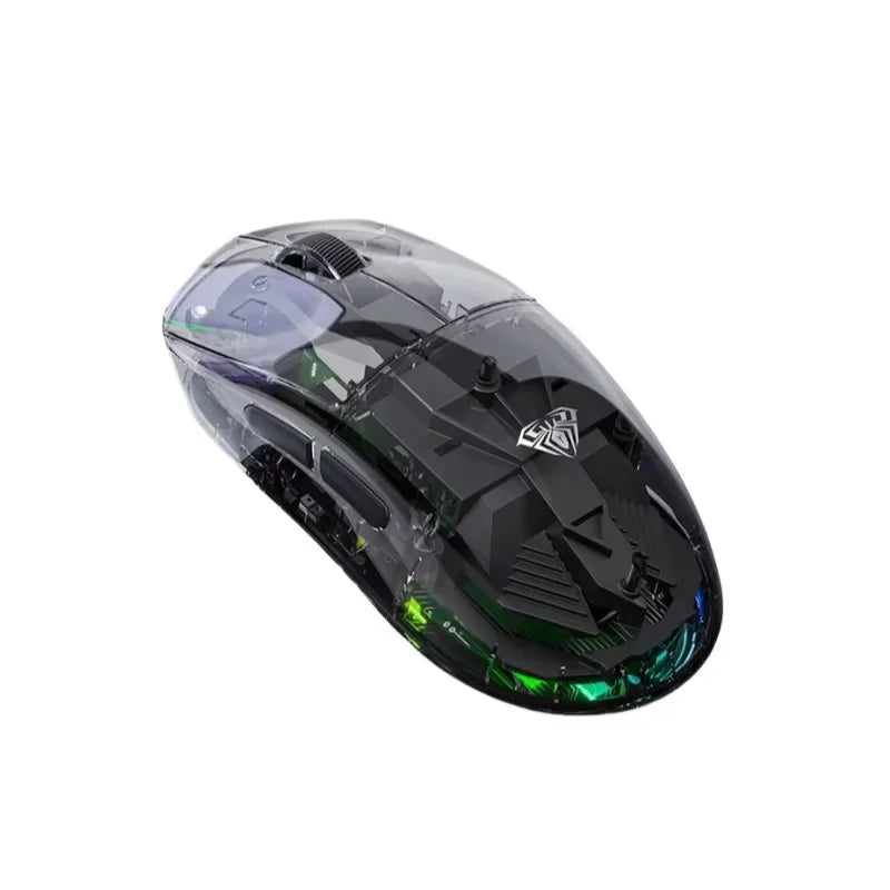 AULA SC660 Wireless Bluetooth Mouse E-sports Mouse Three-Mode Connection Lightweight Mouse Type-C Charging Game Office Girls Boy