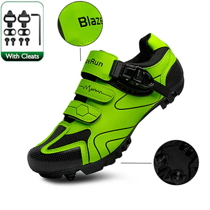 Neutral MTB Cycling Shoes, Compatible With Pelaton Road Cycling Shoes, Men's Cycling Sports Shoes, Reflective Strip Design