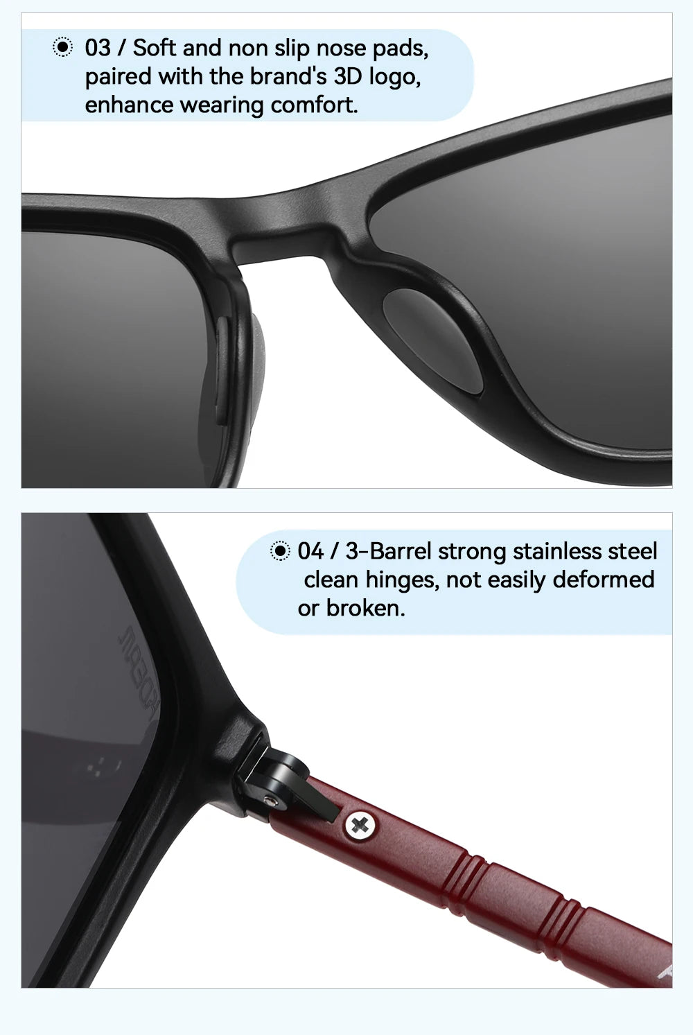 KDEAM Extra Large Size XL Polarized Sunglasses For Men Driving Photochromic Sun Glasses Oversized Suit For Big Face