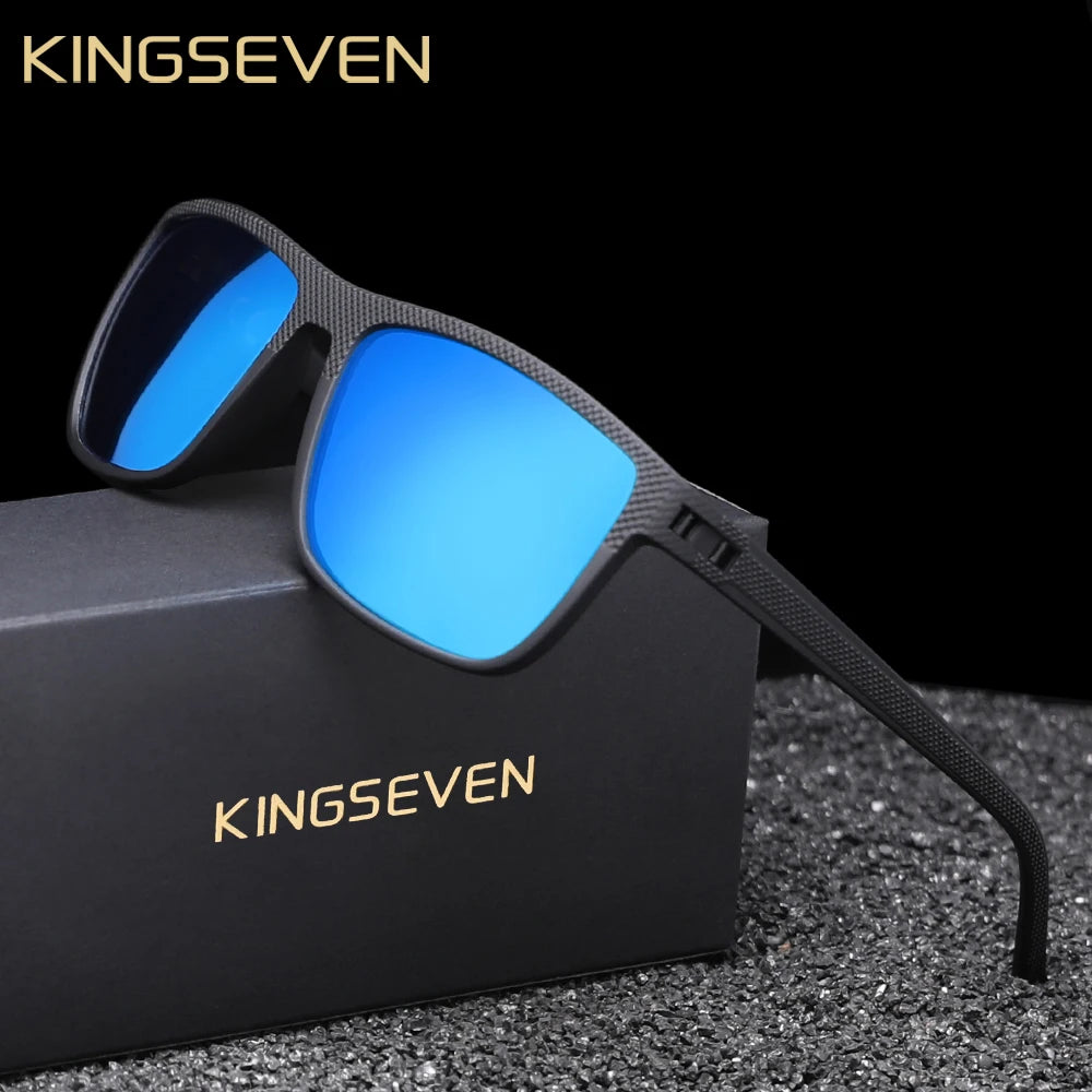 KINGSEVEN Fashion Polarized Sunglasses For Men UV400 Glasses  Rectangle Eyewear Fishing Driving Glasses Holiday