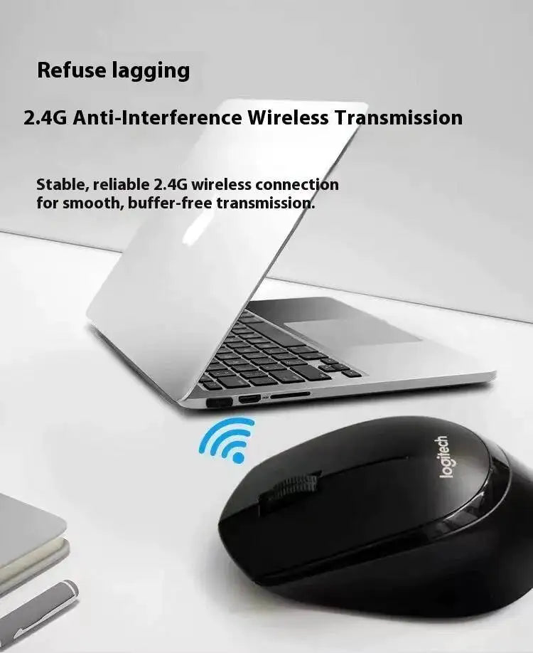 Mouse professionale da ufficio Logitech M330, compatto, silenzioso, facile da trasportare, confortevole al tatto e progettato specificamente1