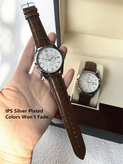 PABLO RAEZ Real Photos Top Brand Luxury Man Wristwatch Waterproof Diamond Date Leather Watch Quartz Fashion