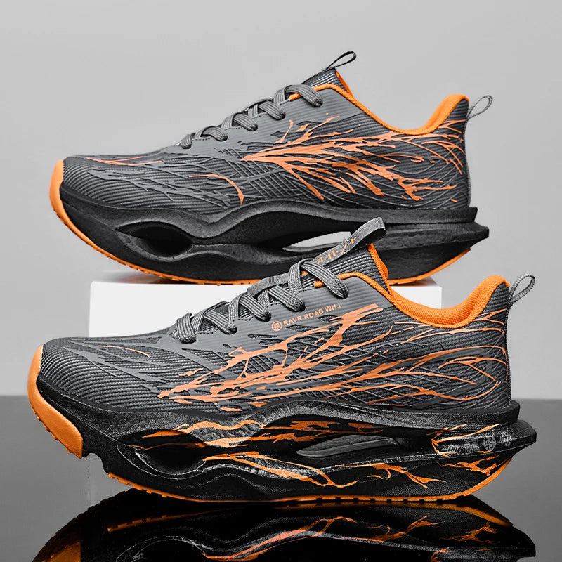 Men Women Ultra Light Carbon Plate Running Shoes Breathable Mesh Upper Soft Midsole Rubber Outsole for Running Training Sneakers