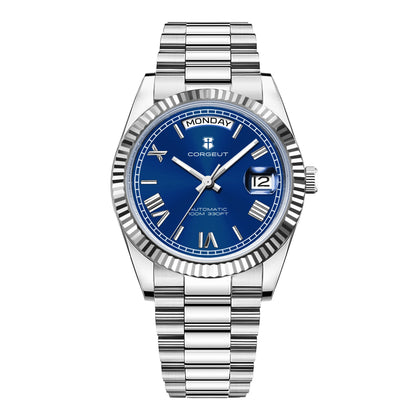 39mm Men Corgeut Logo/Name NH36 Automatic Mechanical Relogio Masculino Sapphire Glass Luminous Waterproof Wristwatch