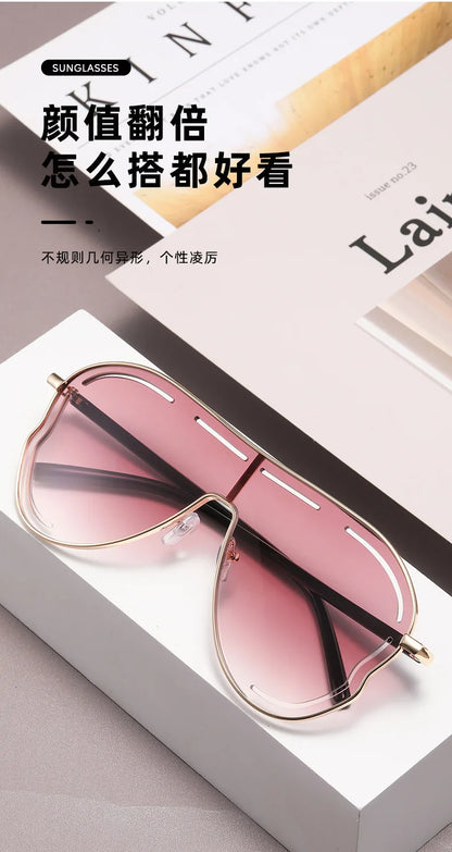 New Vintage Round Sunglasses Women Men Circular Pilot Sun Glasses Female Oval Eyewear Sunglasses for Male Female Eyeglasses