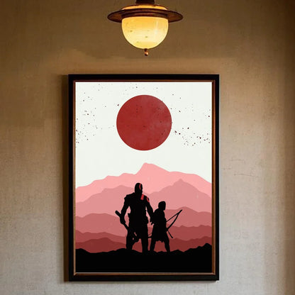 Poster HD Art  Wall  Home Living Room Bedroom Bar G-God O-Of W-War Game Aesthetic Decoration Gift Canvas