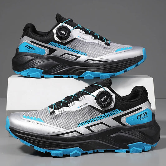 Mens Running Shoes Outdoor Mesh Breathe Mountain Off Road Climbing Shoes Wear Resistant Cosy Fashion Sneakers for Men