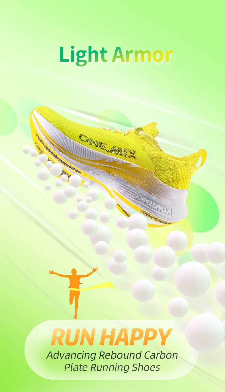 ONEMIX tekaški čevlji za maraton z ogljikovimi ploščami – profesionalni, stabilna podpora, blaženje udarcev, ultralahki, odbojni športni superge