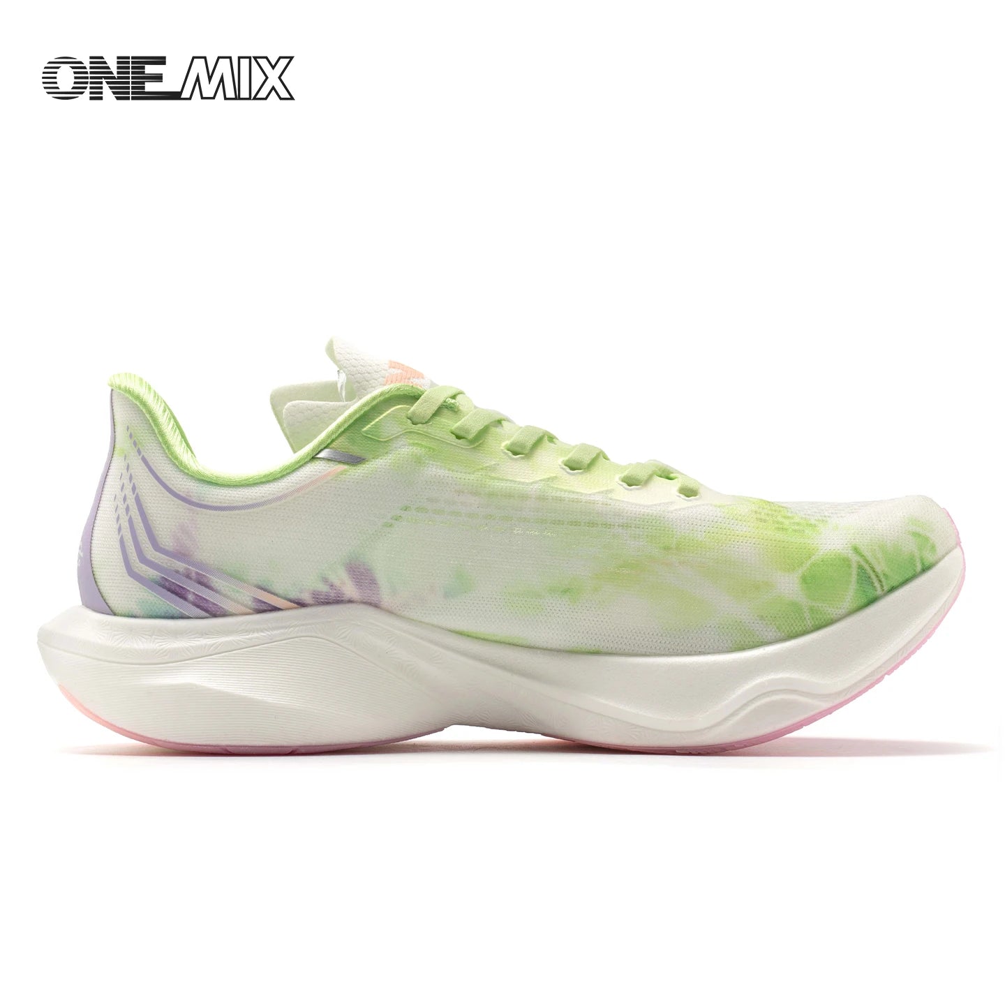 ONEMIX New Nylon Carbon Board Marathon Running Racing Shoes Shock-Absorbing Professional Stable Support Ultra-Light Rebound Sneakers