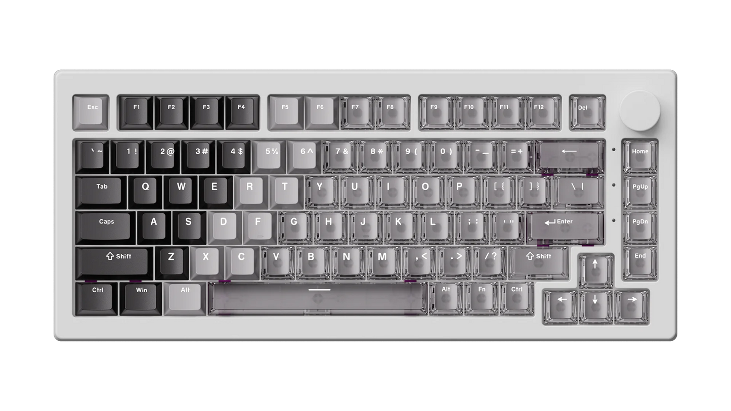 Teclado Magnético Akko 5075 V3 HE 75% — Teclado Mecânico Gaming Personalizado, Rapid Trigger 0.005mm, Taxa de Polling 8K, ARGB