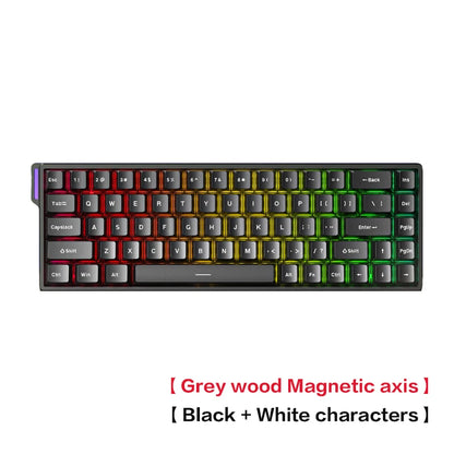 Teclado AULA WIN 68 HE de eixo magnético RT, teclado mecânico gaming com fios, taxa de polling 8K, teclas totalmente hot-swappable
