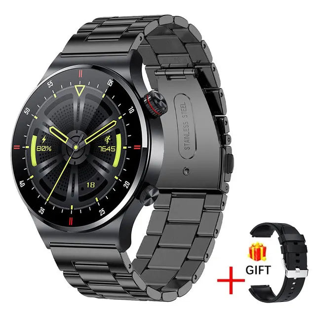 Luxury QW33 Smart Watches Men NFC Wireless Call Fitness Waterproof Sports Wrist Intelligent Smartwatches for Women Android 2026
