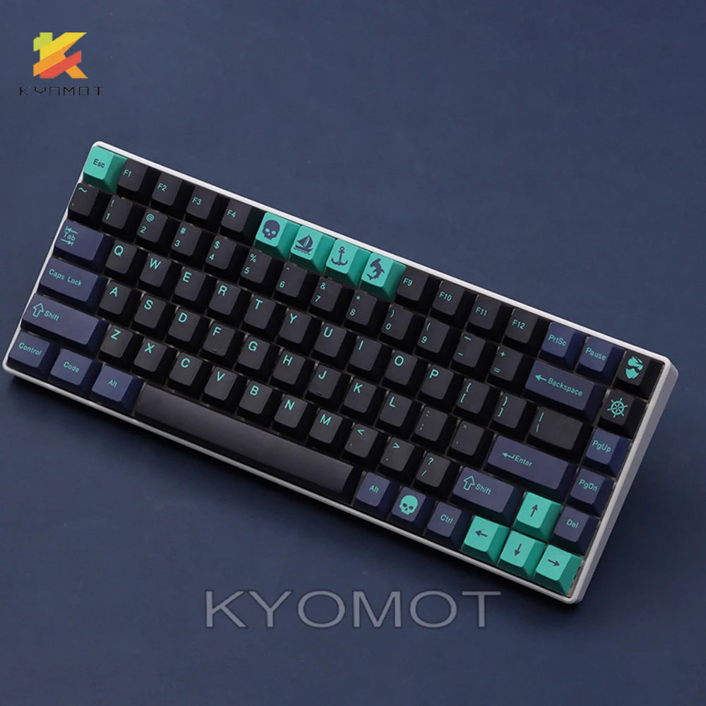 KYOMOT GMK Hammerhead Keycaps PBT Dye Sub 148 Keys Cherry Profile Keycap for MX Switch DIY Layout IKBC Filco Mechanical Keyboard