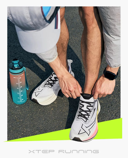 Xtep 2000KM 2.0 Running Shoes Men  Summer Professional TPU Shock Absorption Sneakers (suggest half size down) 876219110043