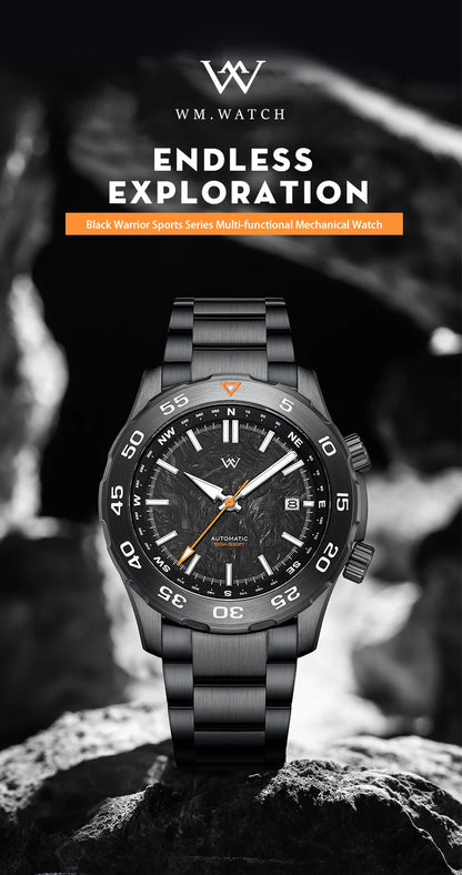 WM Watch Automatic Mechanical Watches Water Resistant Classic Casual Business Man Watch Welly Merck WM157M