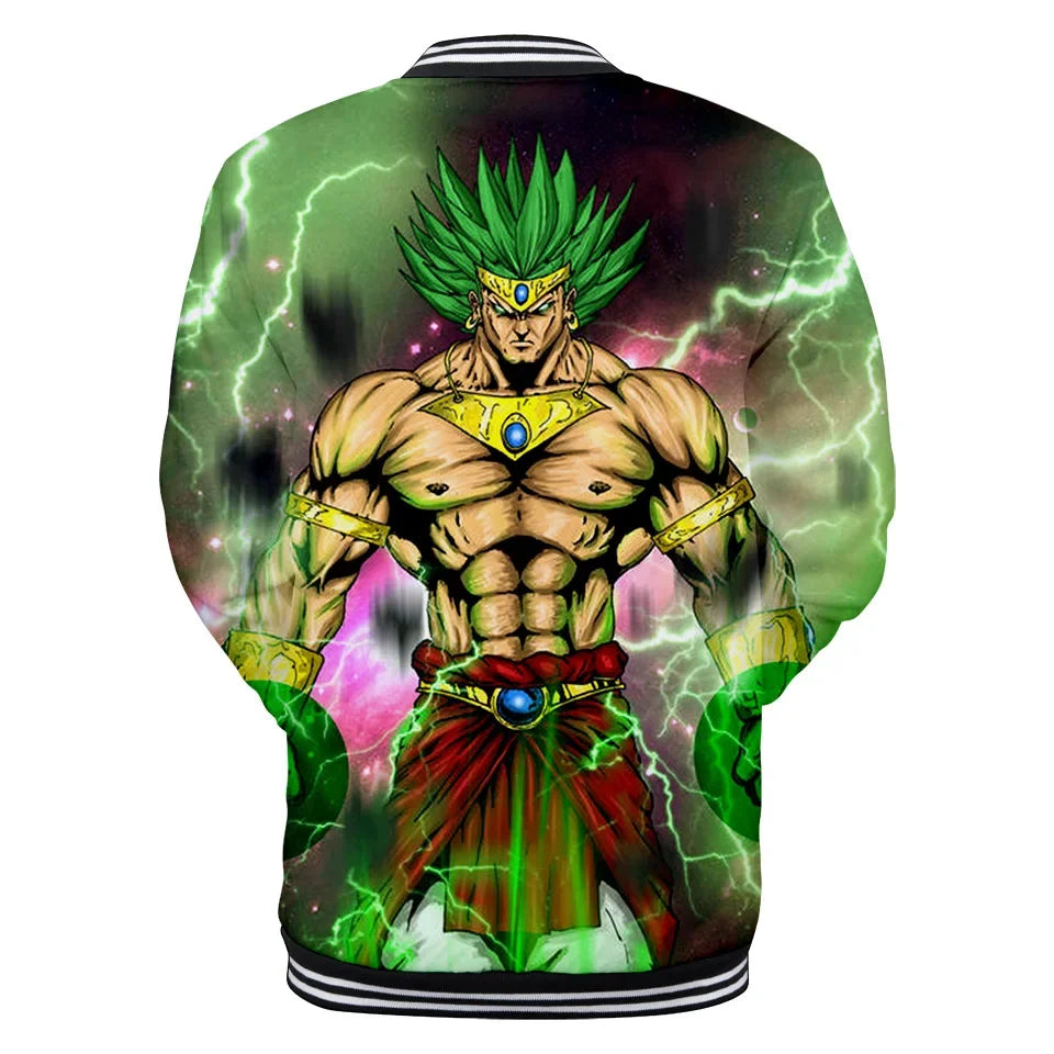Dragon Ball Goku Kanji Symbol Men Zipper Hoodie Cartoon Japan Anime Women Sweatshirt 2025 New Fashion Children Jackets Coat
