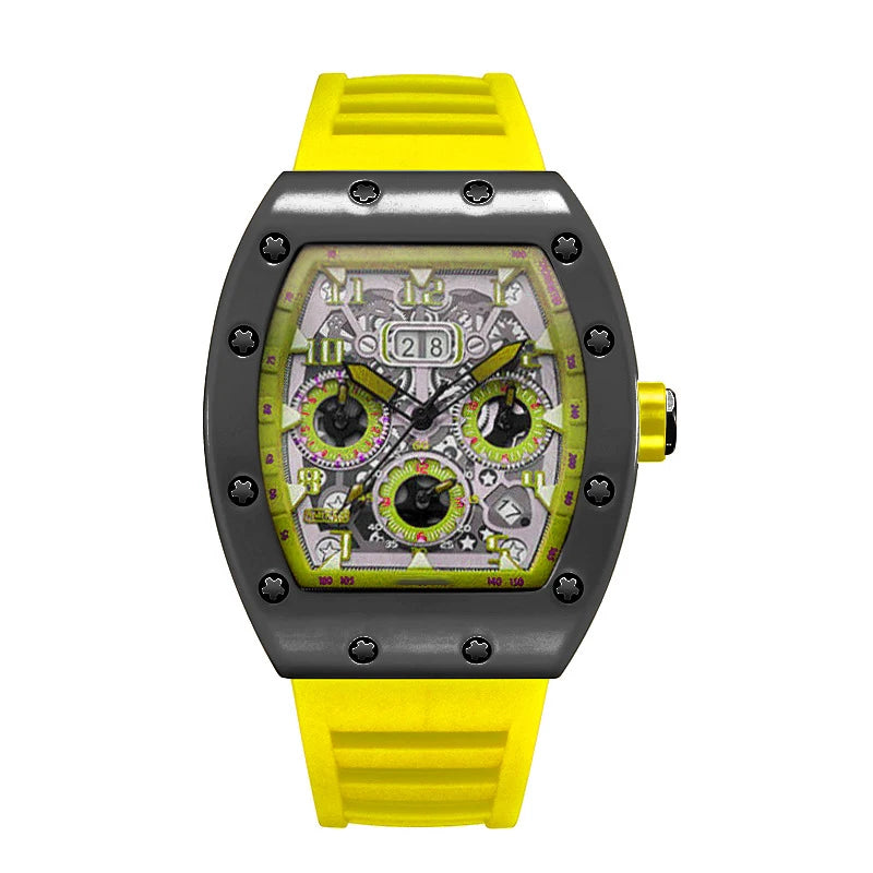 Luxury Men’s Quartz Wristwatch Hollow Design Trend None Machine Automatic Quartz Hollow Luminous Waterproof Men's Watch for Man