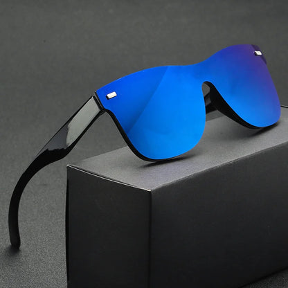 Luxury OverSized Glasses Women Anti-Reflective Mirror Sunglasses Square Plastic Eyeglasses