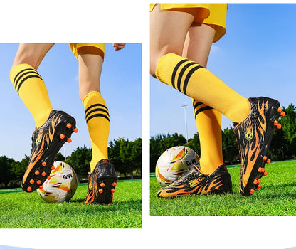 Professional Children's Football Shoes Outdoor Soccer Shoes Kids Futsal Sneakers Lightweight Non-slip Child Soccer Cleats Boys