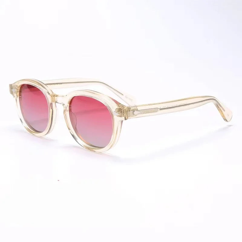 Authentic Johnny Depp LEMTOSH Premium Trendy Polarized Men Women Sun Glasses Vintage Acetate Frames Square Male Couple Eyewear