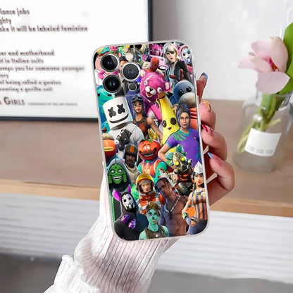 F-Fortnites-Cools Phone Case For iPhone 17, 16, 15, 14, 13, 12, 11 Pro Max Plus Soft Cover Personalized DIY