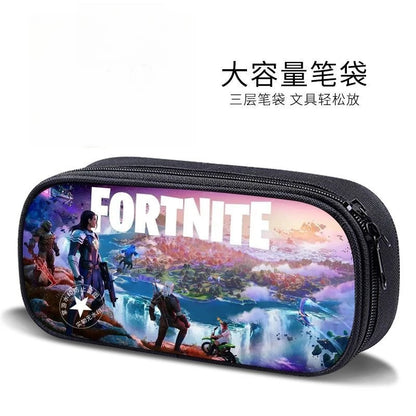 Fortnite new style elementary school student personalized pencil case game peripheral cartoon large capacity stationery bag gift