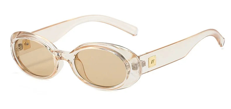 Classic Oval Sunglasses Women Men New Thick Frame Party Sunglasses Hip Hop Cool Luxury Designer Brand Eyeglasses UV400 Eyewear