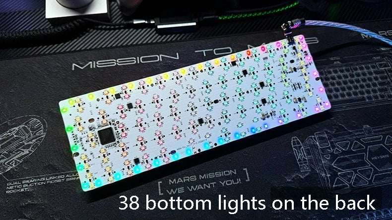 Everglide AE64 Pro HE Gaming Keyboard Hall Effect Magnetic Switch Support RT 0.001MM 8kHz Polling Rate Dual RGB ADC Link SOCD MT
