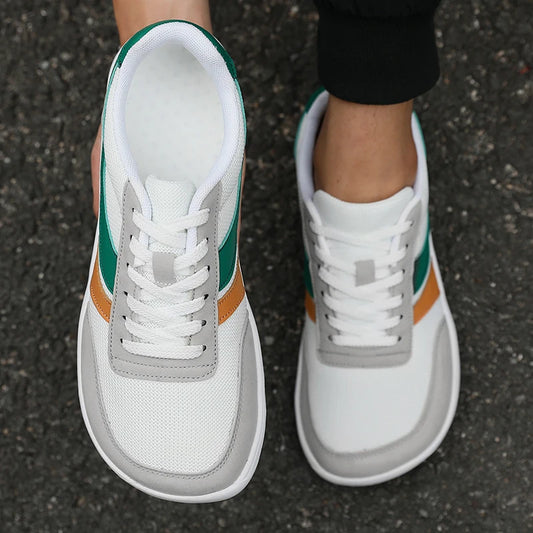New Wide Toe Men Shoes Casual Soft Sole Wide Last Shoes Walking Sneakers 2025 Breathable Unisex Mesh Comfortable Barefoot Shoes