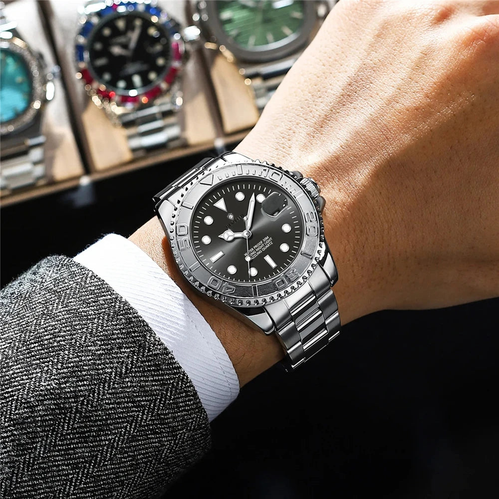 Luxury Watch Man High Quality New Brand Sports Fashion Quartz Wristwatches Men Gifts Automatic Watches Mens Coffee Digital Clock