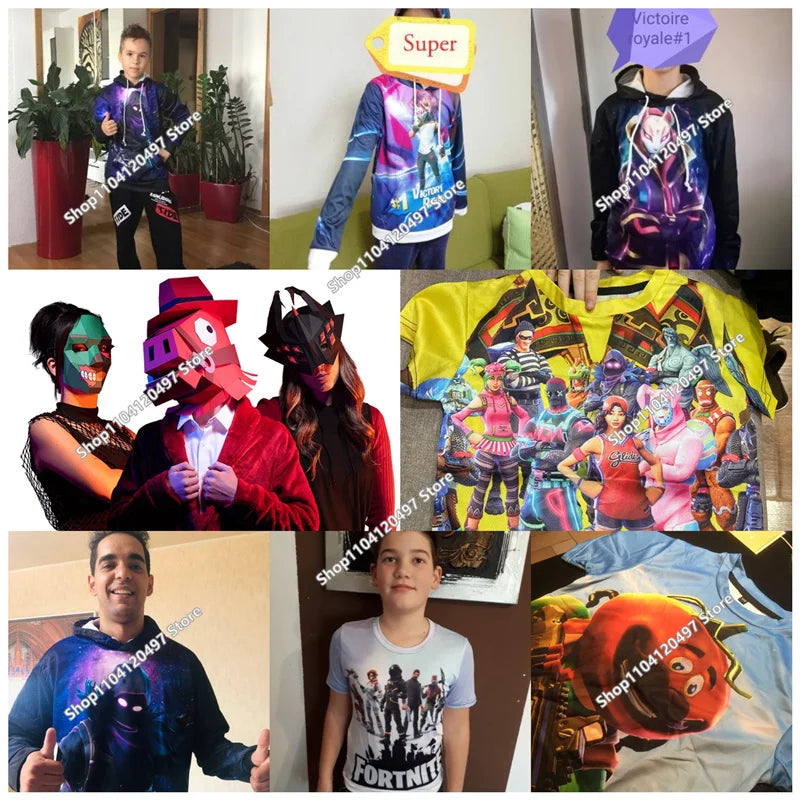Children Clothes Birthday Cute Gifts Fortnite Child Hoodies Battle Royale Boys Girls Anime Sweatshirt Kids Winter Pullover Tops