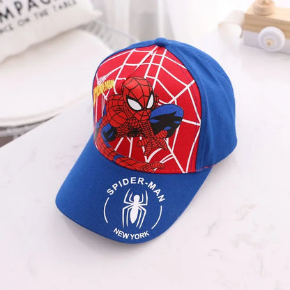 Czapka z daszkiem Spider-Man dla chłopców i dziewcząt, czapki z motywem superbohaterów, czapki przeciwsłoneczne, prezent urodzinowy dla dzieci, rekwizyty do cosplayu, modne czapki