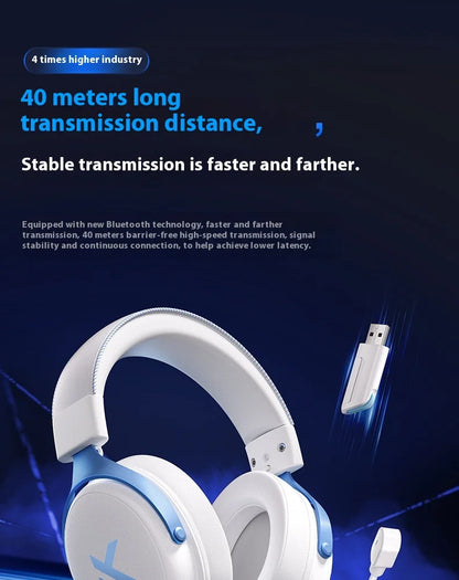 MCHOSE V9 Pro Wireless Bluetooth Headset with Tri-Mode Mic Noise Reduction Dynamic Sound And Low Delay Office And Gaming Gifts