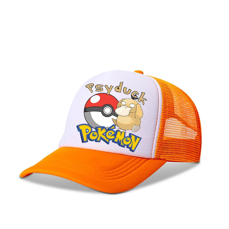 Pokémon baseball sapka Pikachu Charizard Gengar anime csúcsos sapka gyerek felnőtt nyári szabadtéri sport sapkák fiú alkalmi divat sapka ajándék