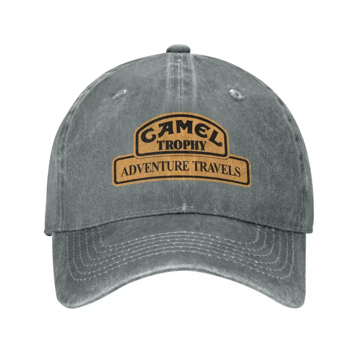 Czapka baseballowa w stylu retro Camel Trophy Racing dla mężczyzn i kobiet, z postarzanego dżinsu, z zatrzaskiem, na lato, do aktywności na świeżym powietrzu, miękka czapka bez usztywnienia