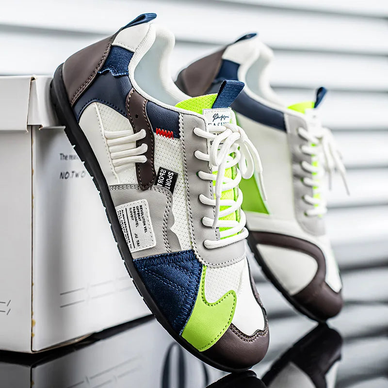 Scarpe sportive casual da uomo taglia grande per tutte le stagioni, semplici, leggere e confortevoli - Di tendenza, versatili, resistenti, di alta qualità B