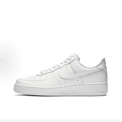 Nike Air Force 1 ”Panda” läder-sneakers, låga, unisex, vit/svart DV0788-001