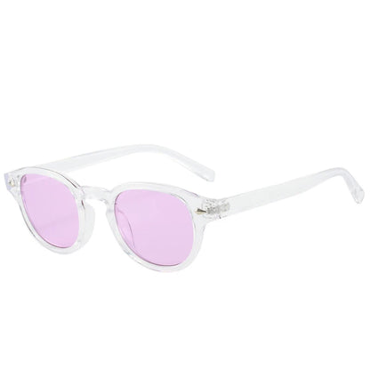 Simple Vintage Round Sunglasses Women Men 2025 Luxury Brand Design Retro Rivet Yellow Blue Lens Square Sun Glasses Female UV400