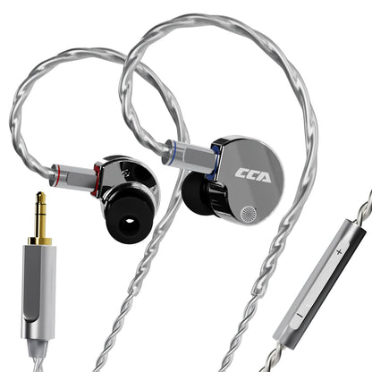 CCA Phoenix HiFi sluchátka s dynamickým měničem a membránou LCP, s potlačením hluku, vyměnitelným 2PIN kabelem, herní kabelová sluchátka