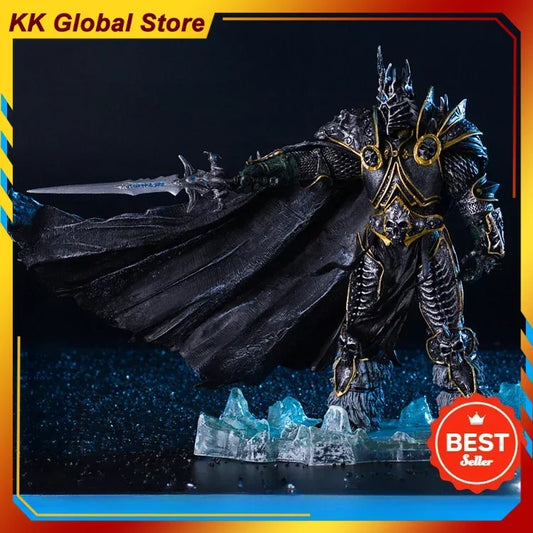 36cm World of Warcraft, akcesoria gamingowe, 7. Król Lisz, Illidan Stormrage, model figurki anime, dekoracja na biurko, prezenty, zabawki dla dzieci