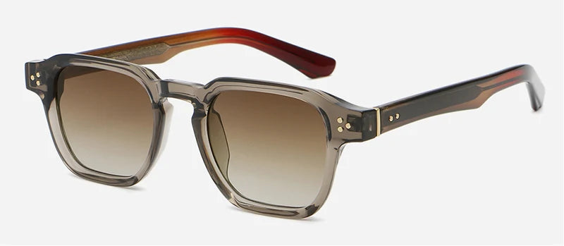 Peekaboo irregular sunglasses for women black brown retro style square sun glasses for men uv400 summer accessories 2025