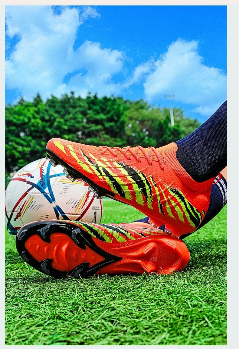 New Men Match Unisex Soccer Shoes Outdoor Adult Cleats Ultralight Football Boots Sport Non-Slip Comfortable Grass High-quality