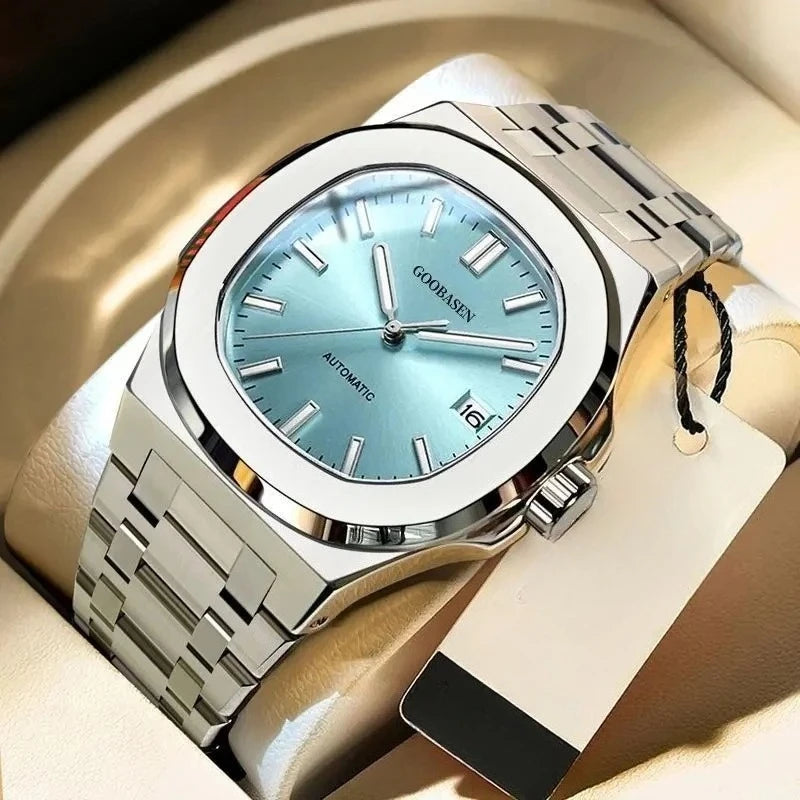 New 2025 Men's Automatic Watch Luminous Man Watches Steel Strap Waterproof Wristwatches Men's Luxury Brand Watch