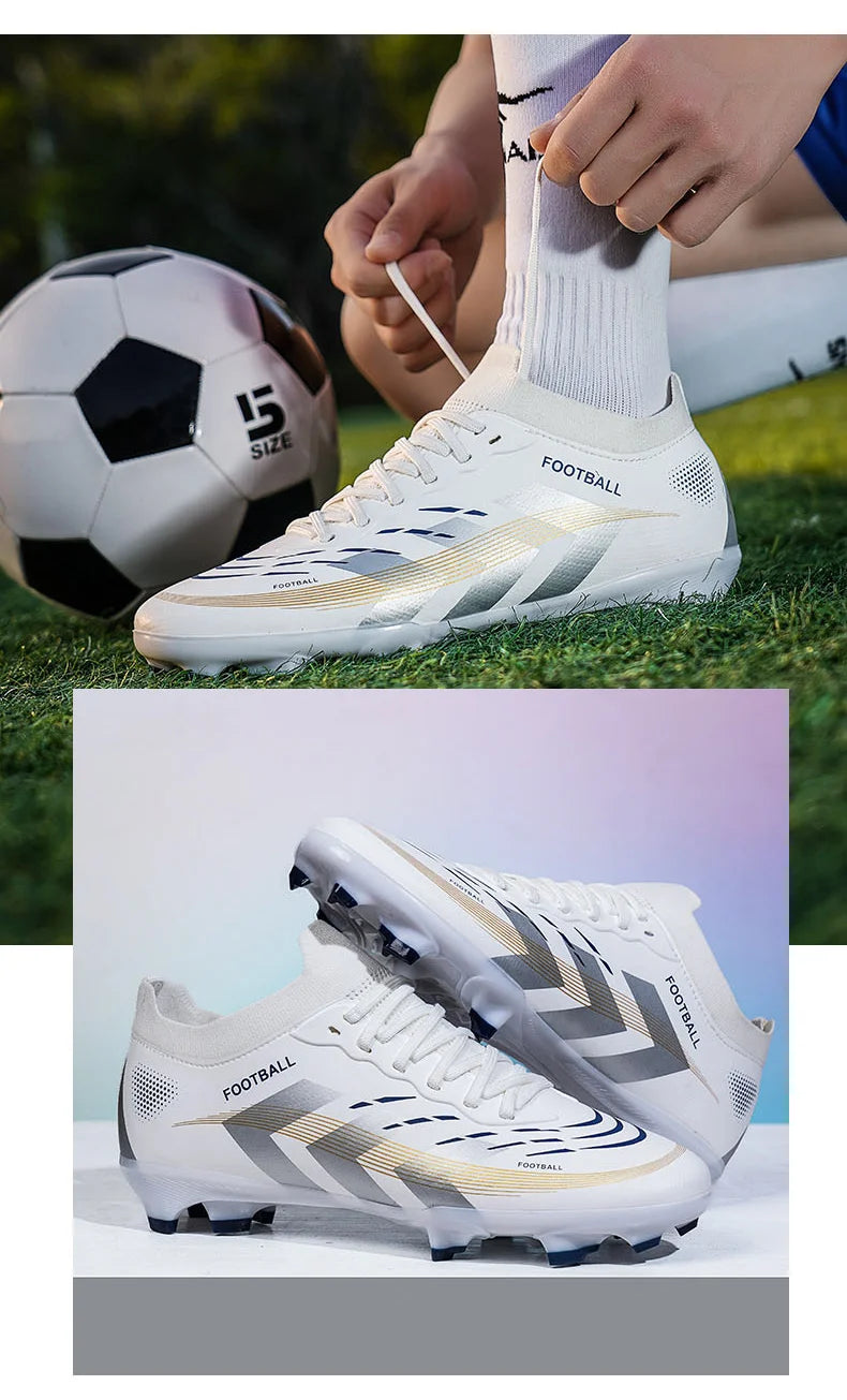 New Men Football Boots Professional Cleats Futsal Match Soccer Shoes Hot Sale TF/FG Unisex Ultralight Sneakers High-quality