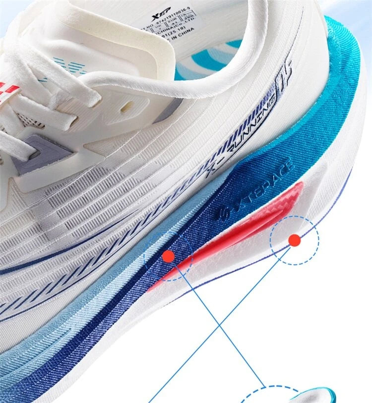 Xtep One Piece Modeling 5.0 Impact-Resistant Male‘s Combat Lightweight Quick-Drying Marathon Running Sneakers 874219110036