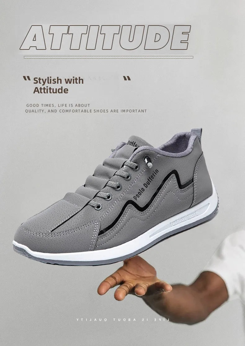 Large Size Men's Comfortable Breathable Soft Bottom Running Shoes Casual Style Sporty Retro Stripe Design Rubber Outsole