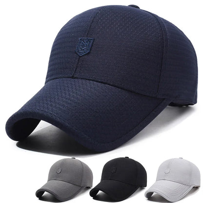 Tavasz-nyári új hálós baseball sapka, szabadtéri sport sapka, lélegző napellenző, napvédő sapka, egyszerű, alkalmi férfi és női sapka
